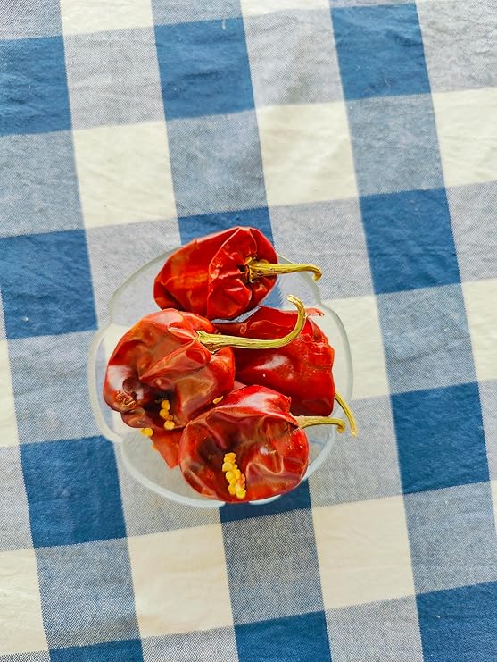 The House of Konkan Reshampatti Whole Red Chilli 75g - Pack of 2 | Strong Spicy Dried Chillies Rich Colour | Aroma Perfect for Indian Curry Tadka Cooking