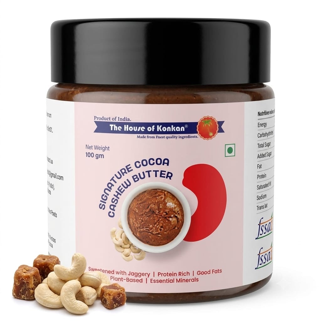 Signature Cocoa Cashew Butter 100g | Sweetened with Jaggery | No Preservatives - Pack of 2