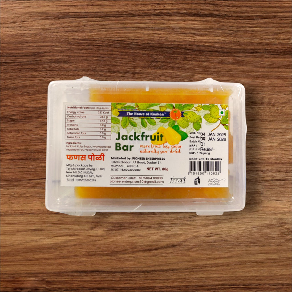 THOK Jackfruit Bar (Phanas Poli) 80g - Pack of 3